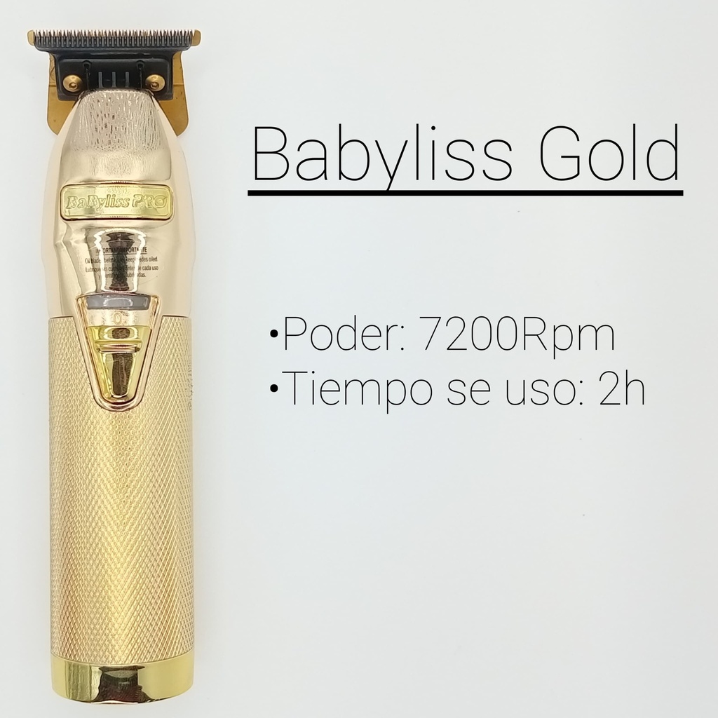 BABYLISS TRIMMER SKELETON DORADA