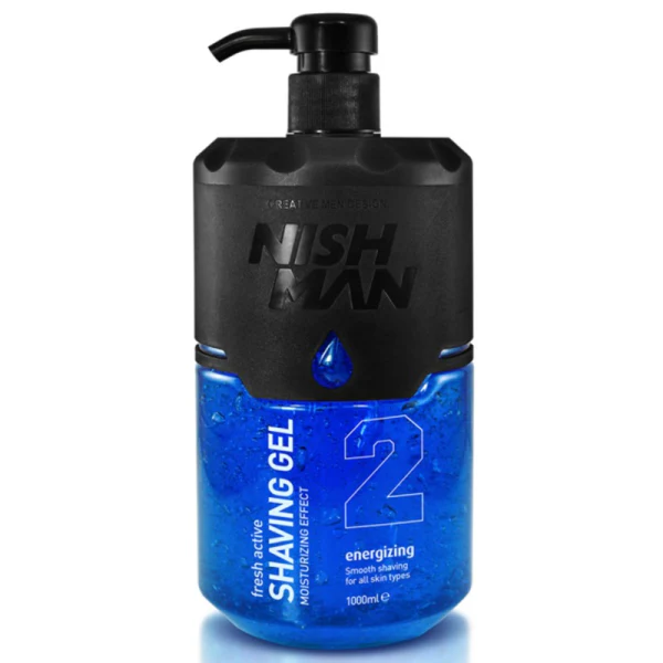 NISHMAN SHAVING GEL BLUE 1L N2
