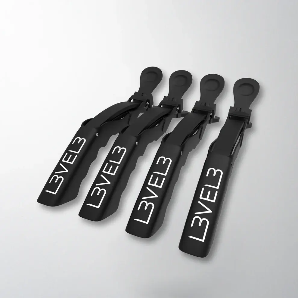 LEVEL3 HAIR CROC CLIPS 4 PCS