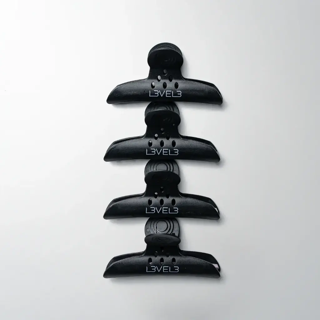 LEVEL3 HAIR CLAW CLIPS 4 PCS