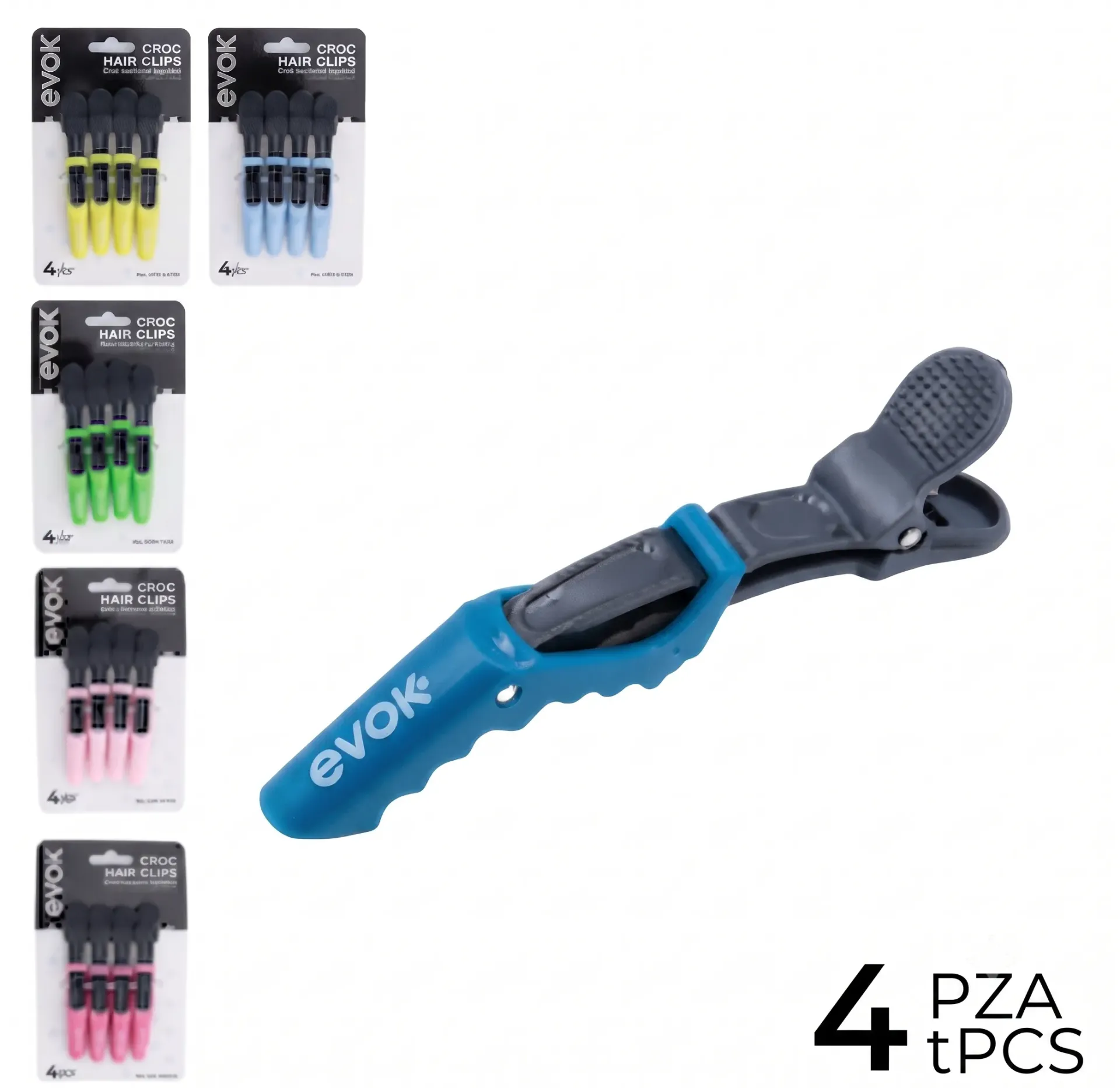EVOK PINZAS P CABELLO 4PCS