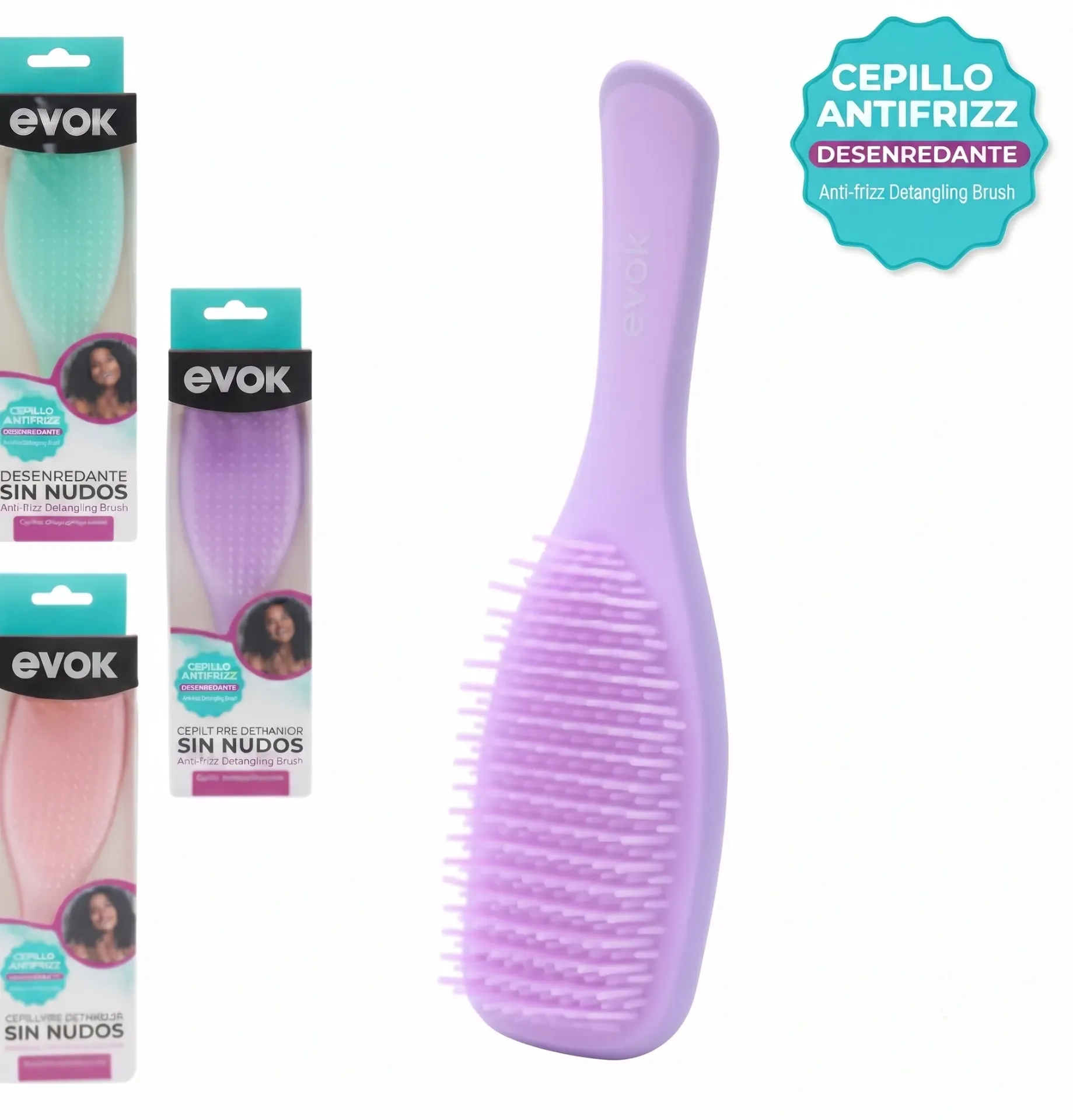 EVOK CEPILLO DESENREDANTE ANTIFRIZZ H020