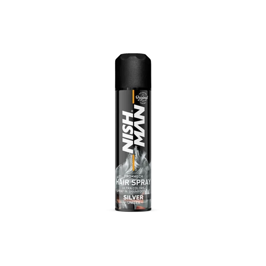 NISHMAN MECH SPRAY DE COLOR PLATEADO