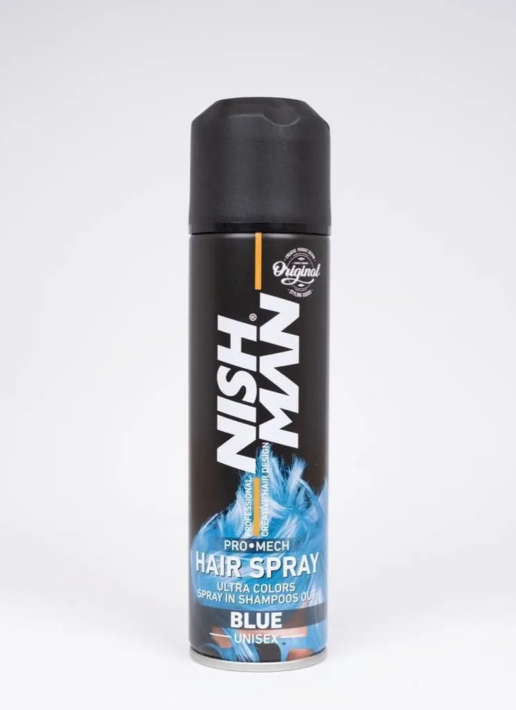NISHMAN MECH SPRAY DE COLOR AZUL