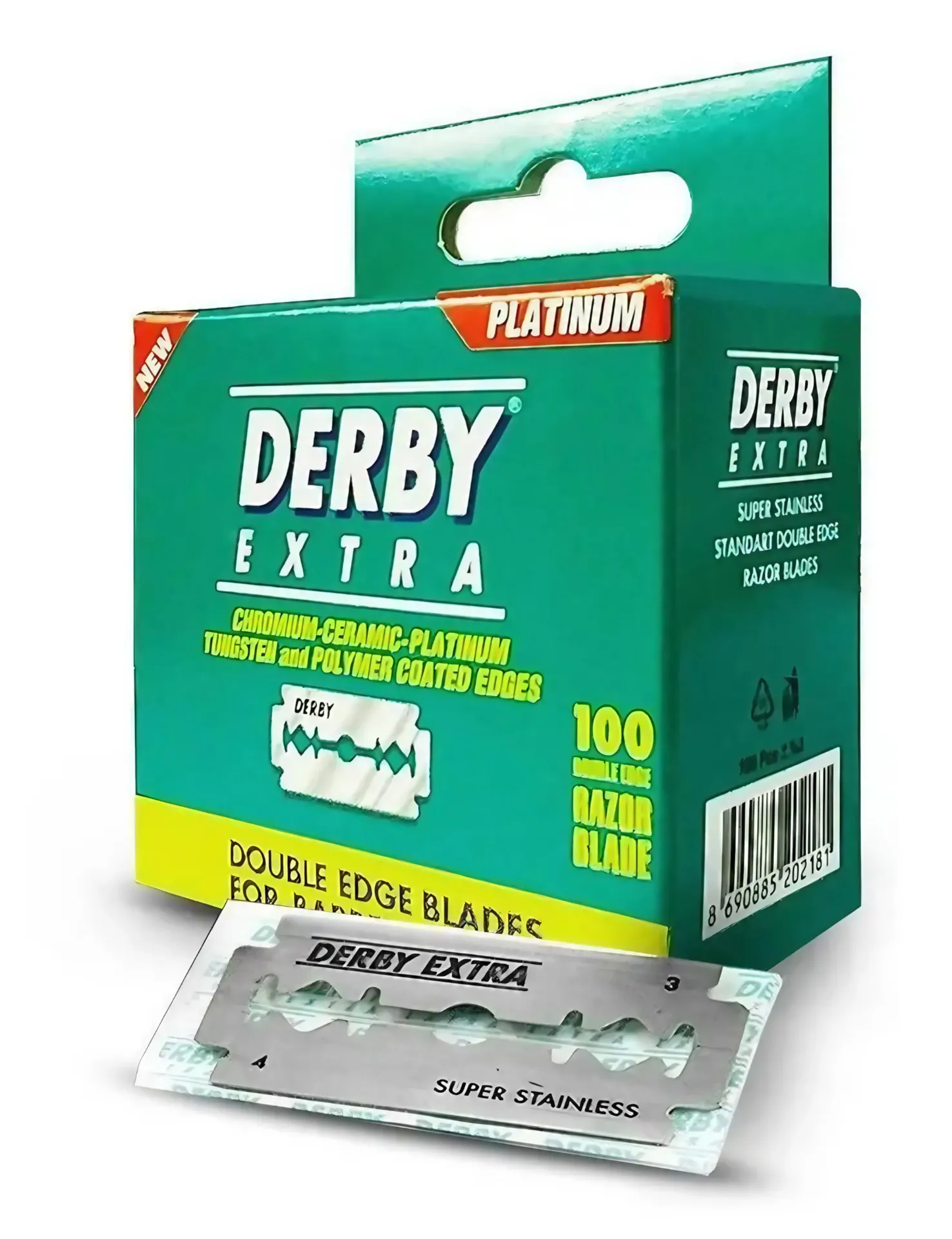 [DE-DEDE-100] DERBY EXTRA HOJILLAS DE AFEITAR DOBLE 100pzs