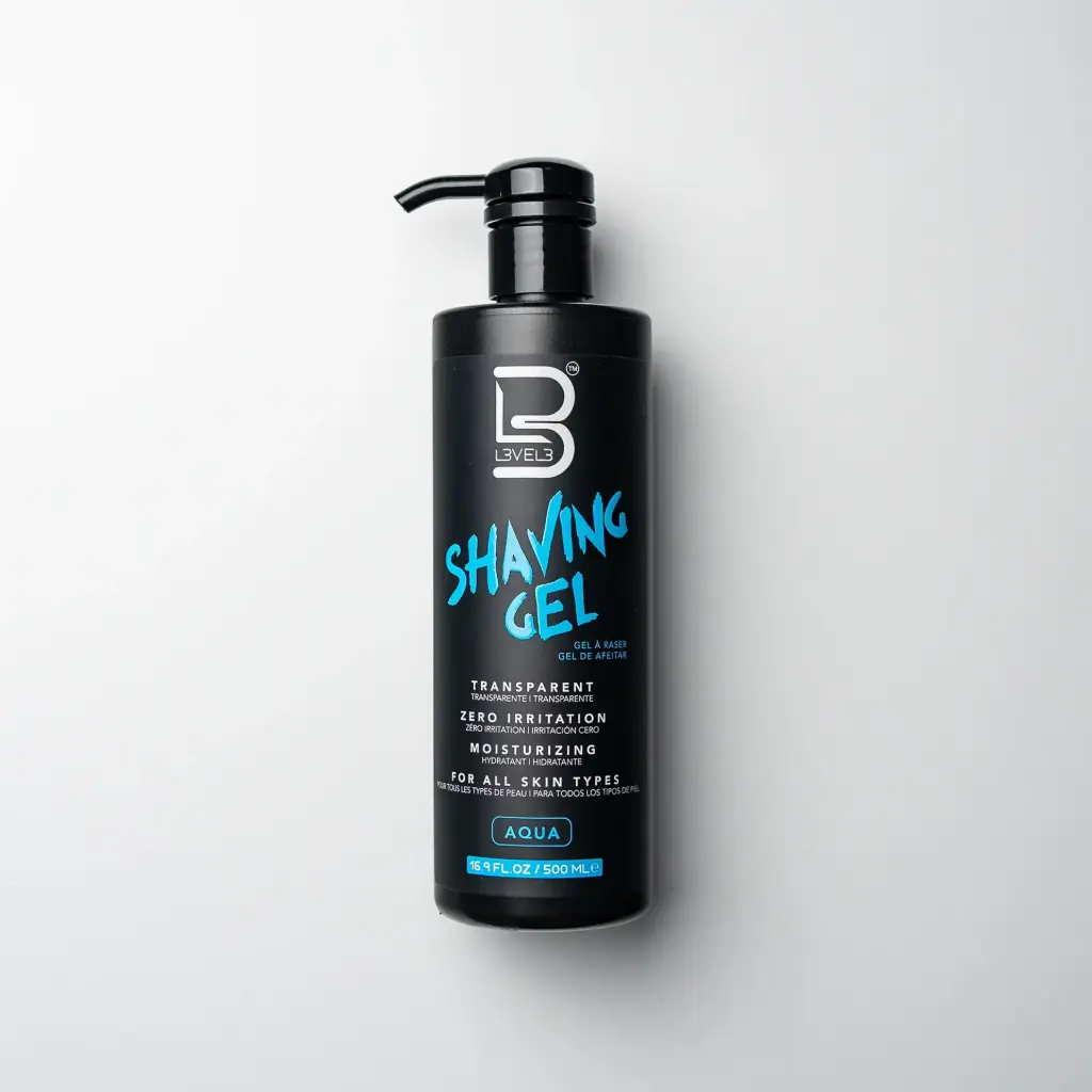 [100201] LEVEL3 SHAVING GEL AQUA 500ML