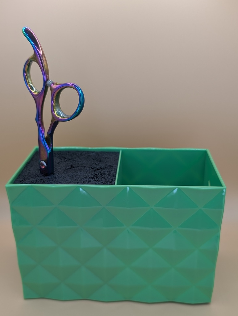 PORTA TIJERAS CON ORGANIZADOR PEINES