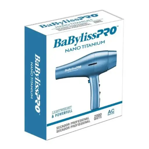 [2-BAB-BNT6177UX] BABYLISS SECADOR NANO TITANIUM BLUE