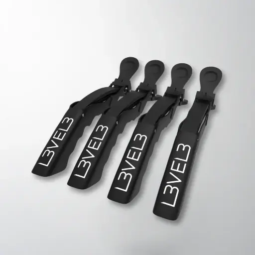 [TF010] LEVEL3 HAIR CROC CLIPS 4 PCS