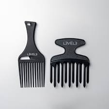 [CS001SET] LEVEL3 HAIR PICK COMB 2 PCS SET