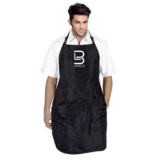 [P013B] LEVEL3 DELANTAL NEGRO