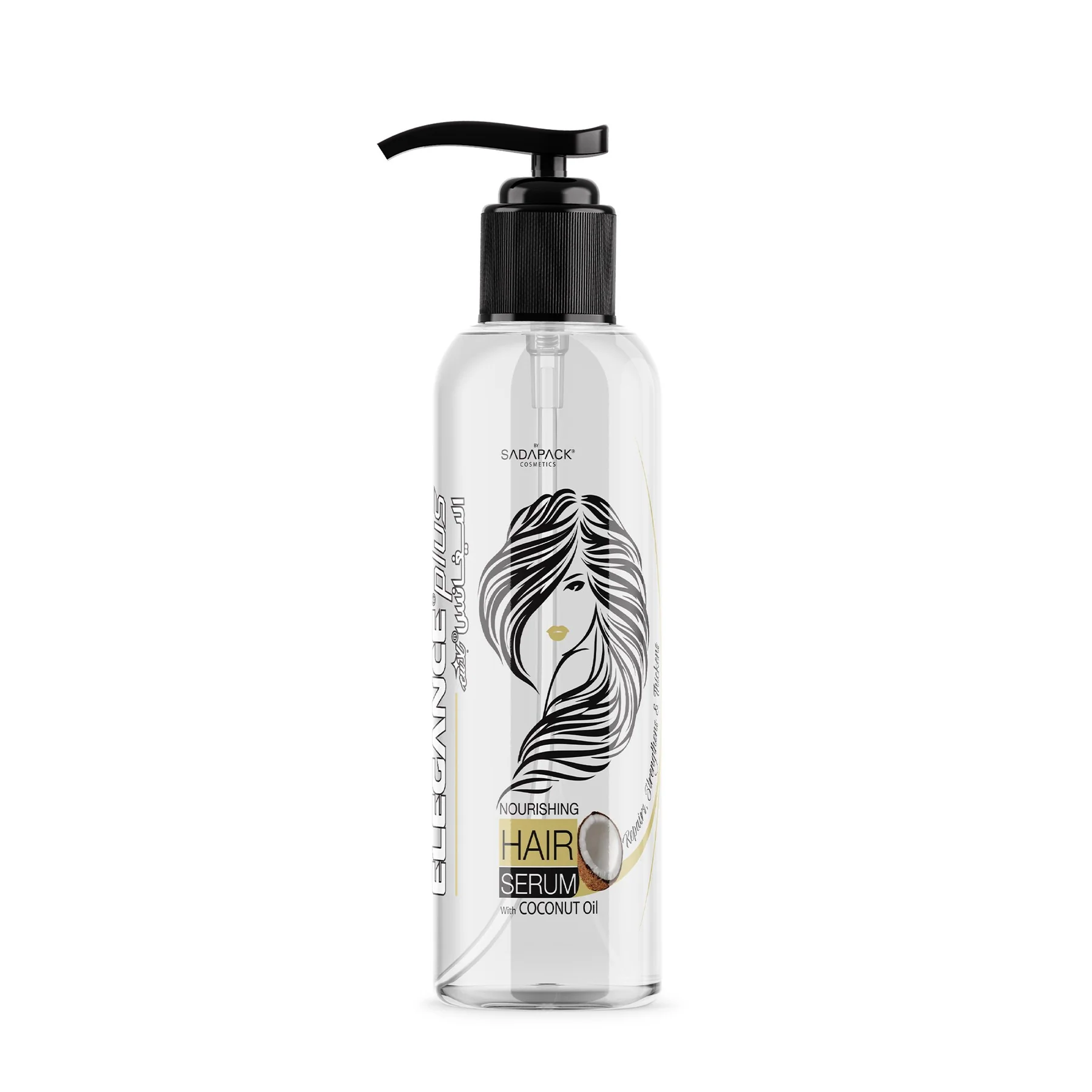 [100-100] ELEGANCE PLUS HAIR SERUM 300ml COCONUT