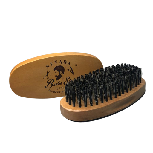 [SH-2] CEPILLO OVALADO MADERA BARBERSHOP