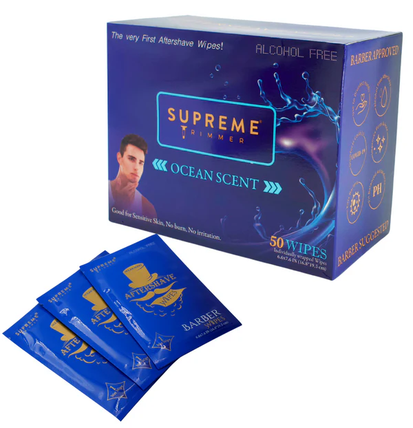 [BAW] SUPREME AFTERSHAVE WIPES 50/BOX